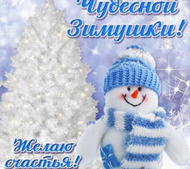 Пожелание чудесной зимы на открытках
