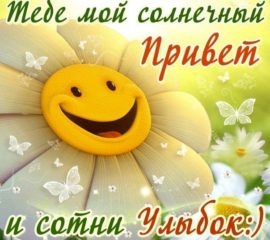 Сотня улыбок открытка с надписью