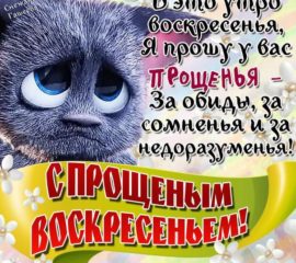 Прощеное воскресенье в картинках с фразами