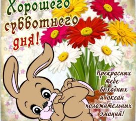 открытка суббота