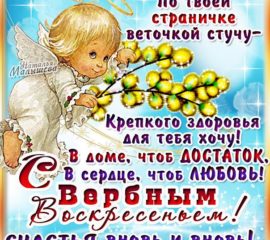 С праздником Вербное воскресенье