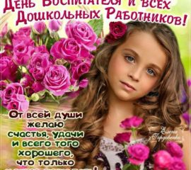 Розы на день воспитателя