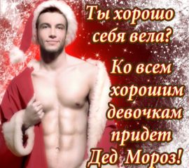 прикольные открытки с дедом морозом