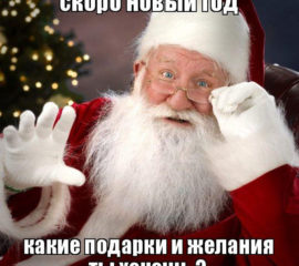 Дед Мороз поздравляет
