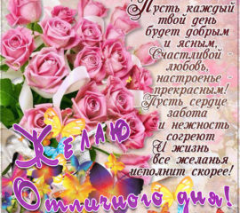 Много роз пожелание на день