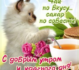 Веселая открытка доброе Утро